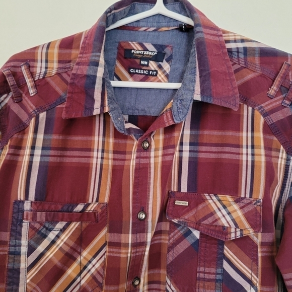 Point Zero orange label classicisme fit shirt sz M - Picture 6 of 6